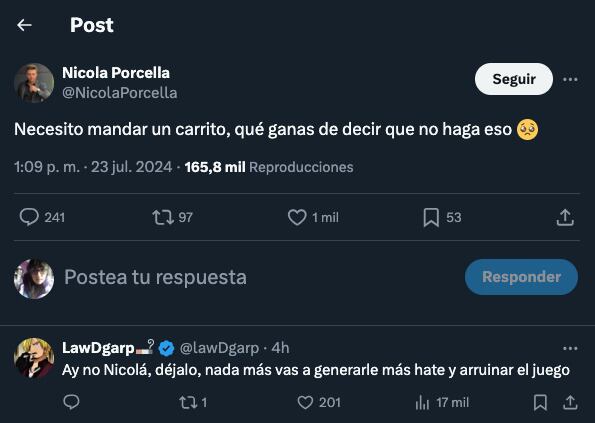 Nicola Porcella quiere ayudar a Agustín Fernández en La Casa de los Famosos México 2024