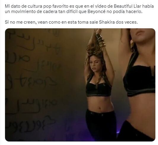 Exhiben que Beyoncé no pudo hacer un movimiento y pusieron a Shakira doble vez.
