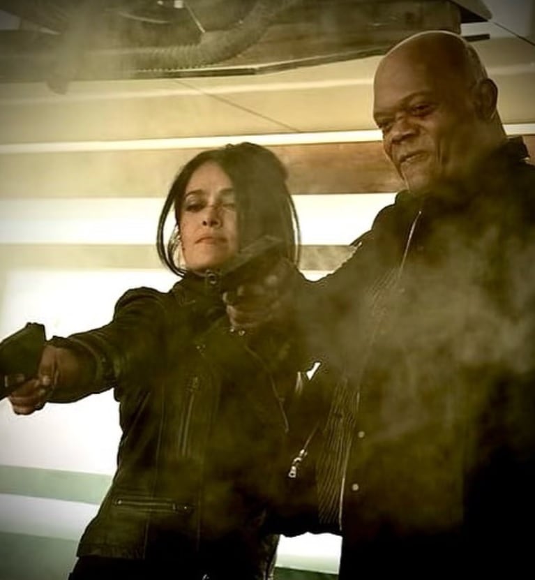 Salma Hayek y Samuel L Jackson