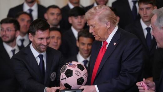 Donald Trump recibe a Lionel Messi y al Inter Miami en la Casa Blanca