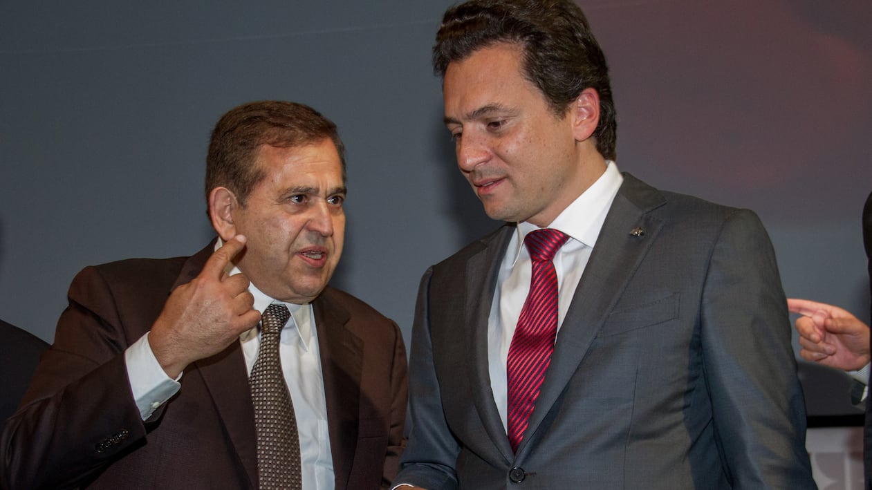 Alonso Ancira y Emilio Lozoya en una imagen de archivo de 2013.