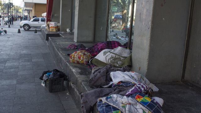 Personas en situación de calle en CDMX.