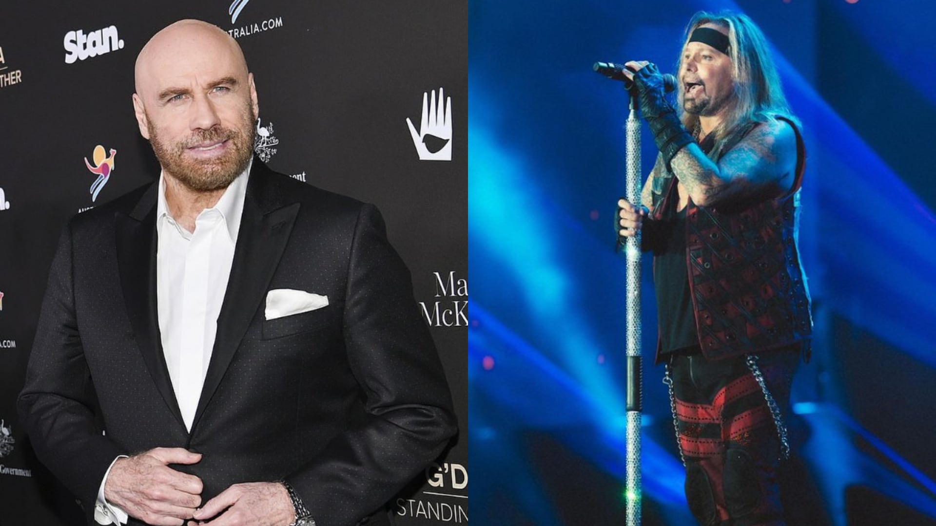 John Travolta, Vince Neil de Mötley Crüe