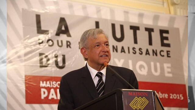 Andrés Manuel López Obrador dijo que fue a París con su sueldo de Morena y aclaró que no se reunió con Marcelo Ebrard.