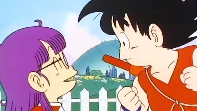 Arale y Goku