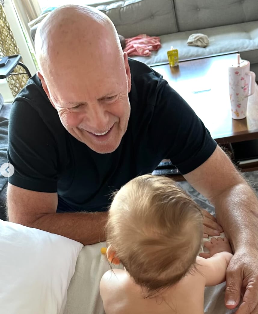 Bruce Willis y su nieta Louetta