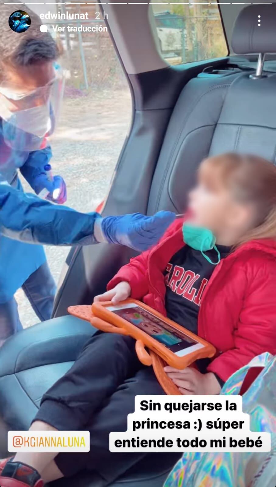 Gianna Luna hija de Kimberly Flores y Edwin Luna