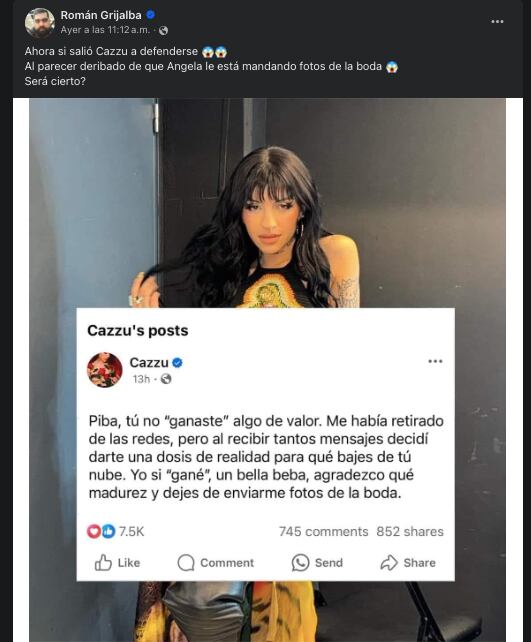 ¿Cazzu se lanza contra Ángela Aguilar?