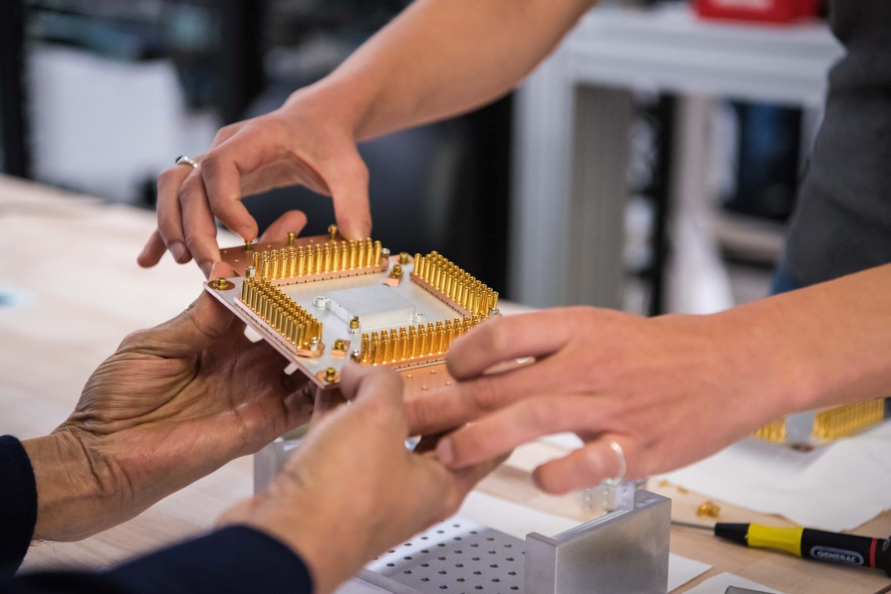Pieza de la computadora cuántica de Google