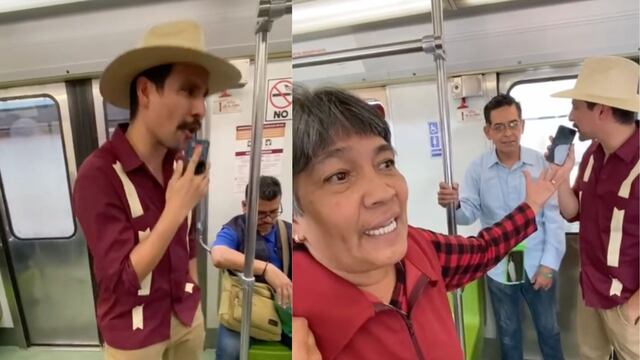 Influencer Enrique Cervantes en el Metro