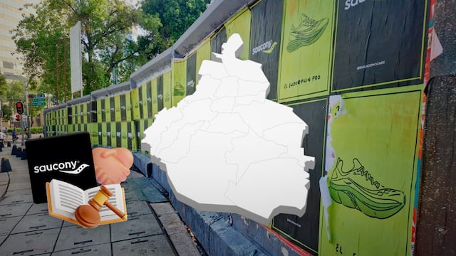 Saucony pide disculpas tras cubrir a desaparecidos con publicidad en CDMX