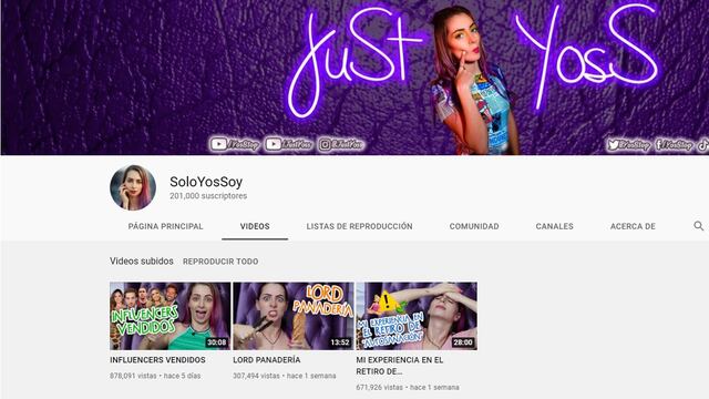 SoloYosSoy, canal de Yosseline Hoffman