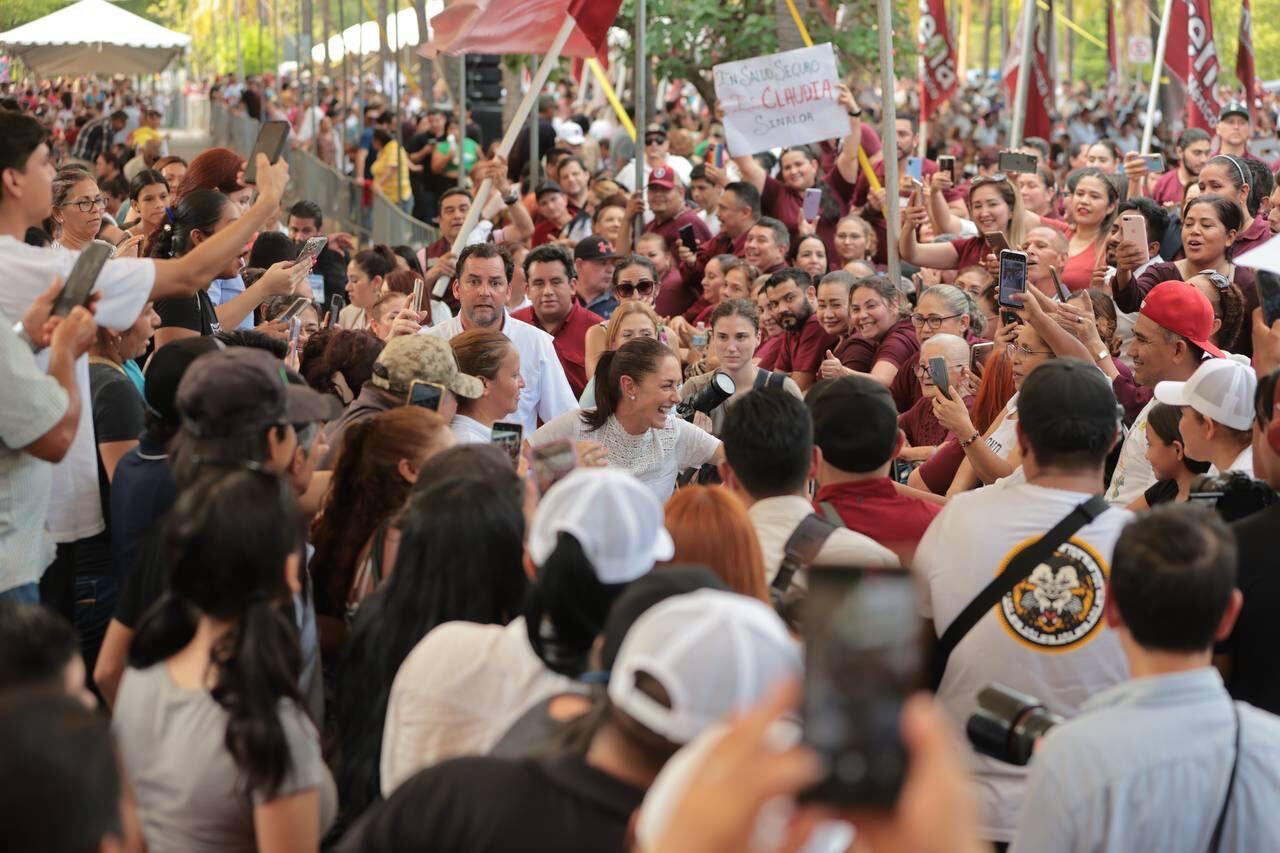 Claudia Sheinbaum en su visita a Sinaloa