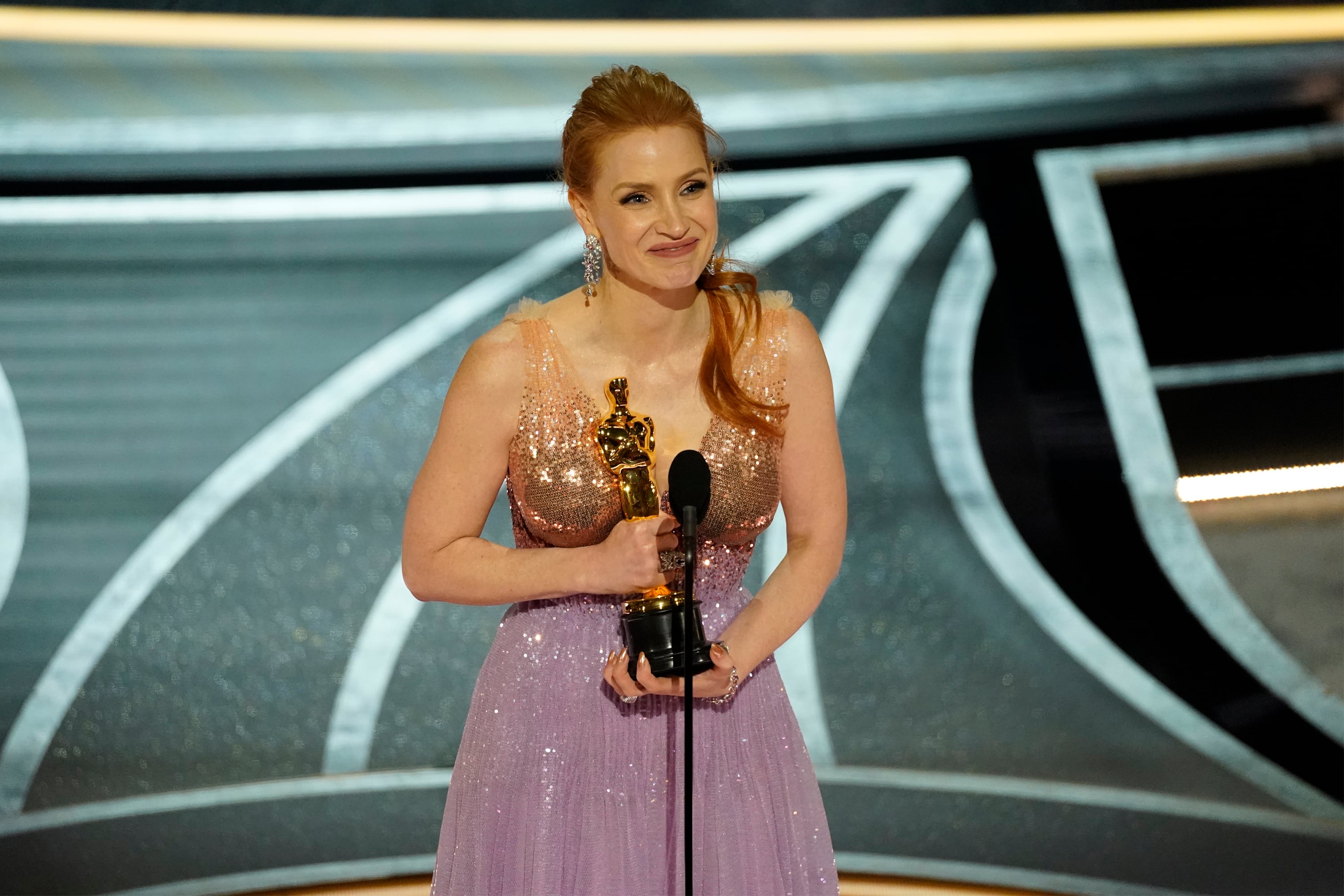 Jessica Chastain en los Oscar 2022