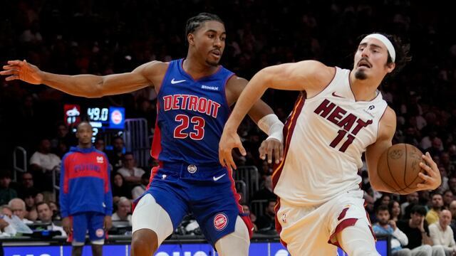 Jaime Jaquez Jr. con el Miami Heat.
