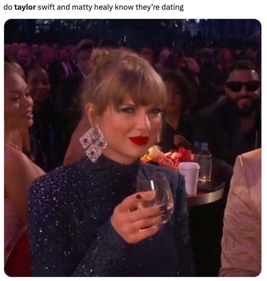 Rumores aseguran que Taylor Swift y Matty Healy están saliendo y los memes se disparan