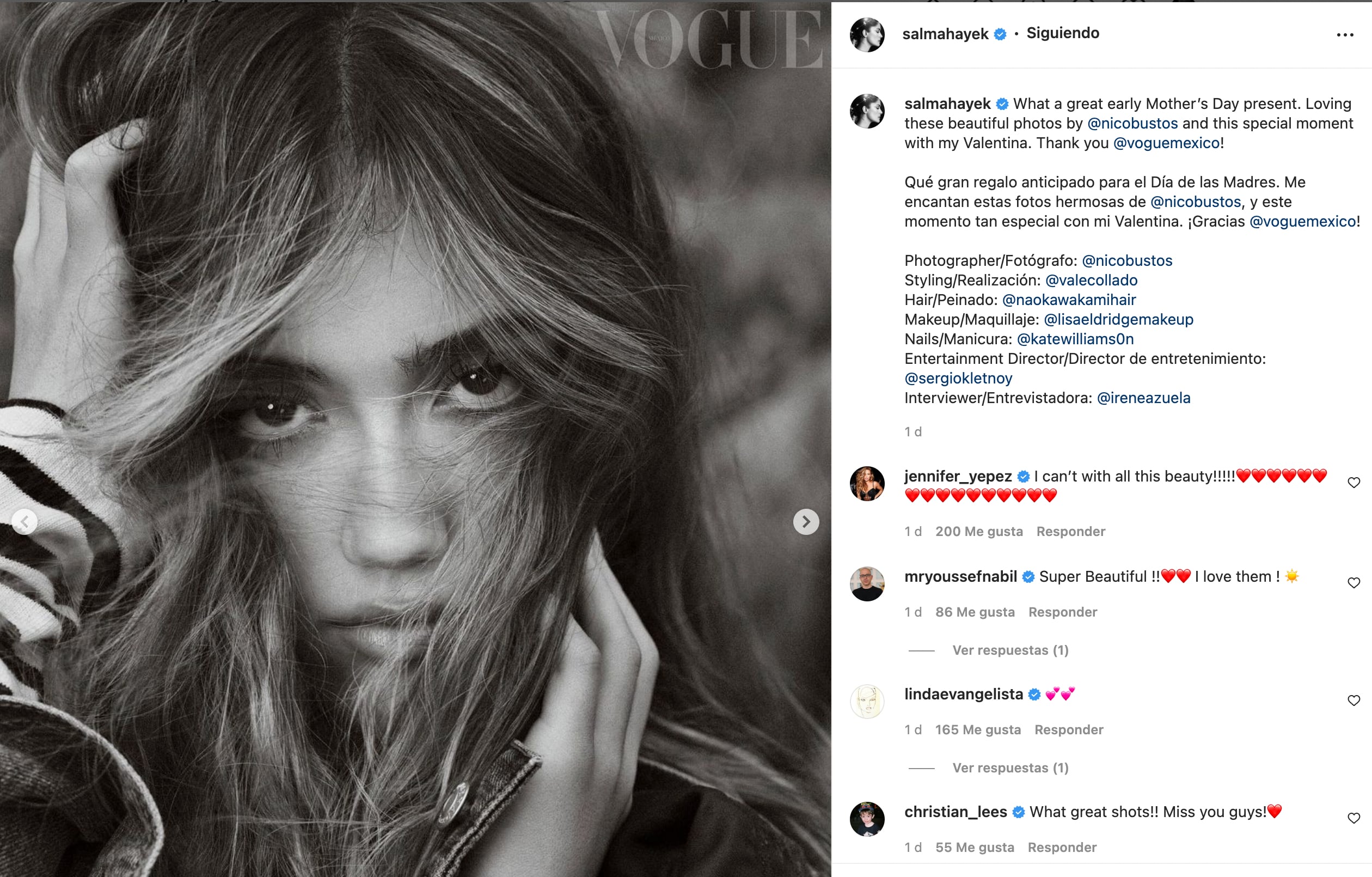 Valentina Paloma Pinault en Vogue