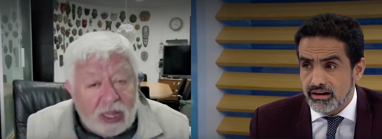 Jaime Maussan se pelea en vivo