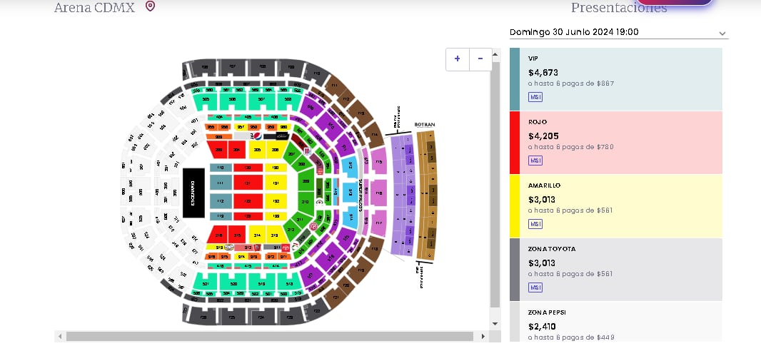 Mapa y precio de los boletos para el concierto de Ana Bárbara y Gloria Gaynor.