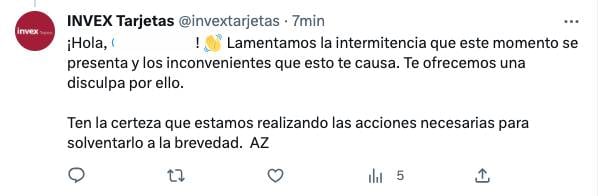 Invex responde a fallas en su aplicación