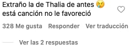 Comentarios a la canción de Thalía