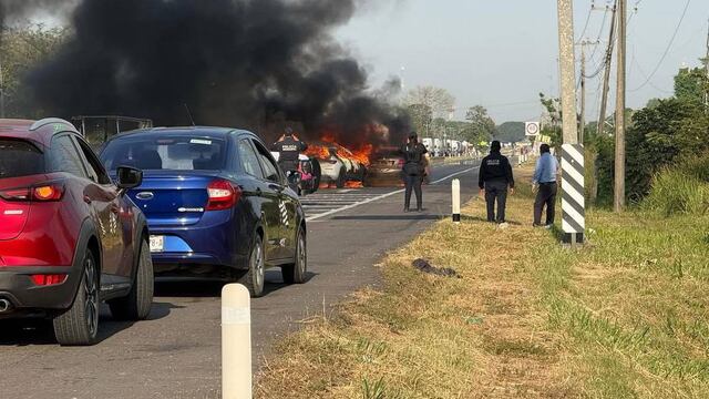 Bloqueos en Tabasco