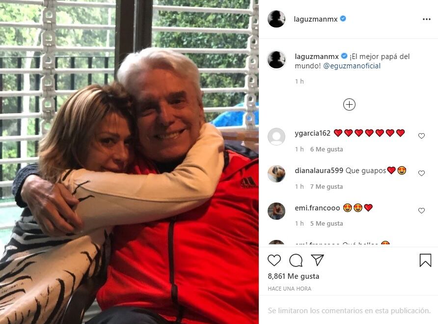 Alejandra Guzmán celebra con Enrique Guzmán el Día del Padre