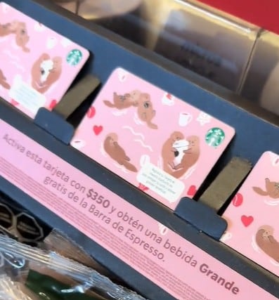 Tarjeta Starbucks de San Valentín