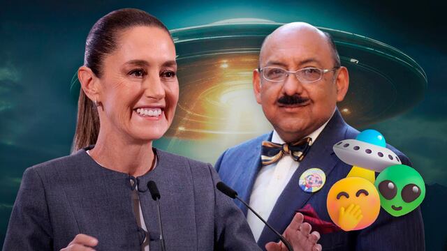 Claudia Sheinbaum no pudo aguantar la risa ante pregunta de Lord Molécula sobre los “ovnis”