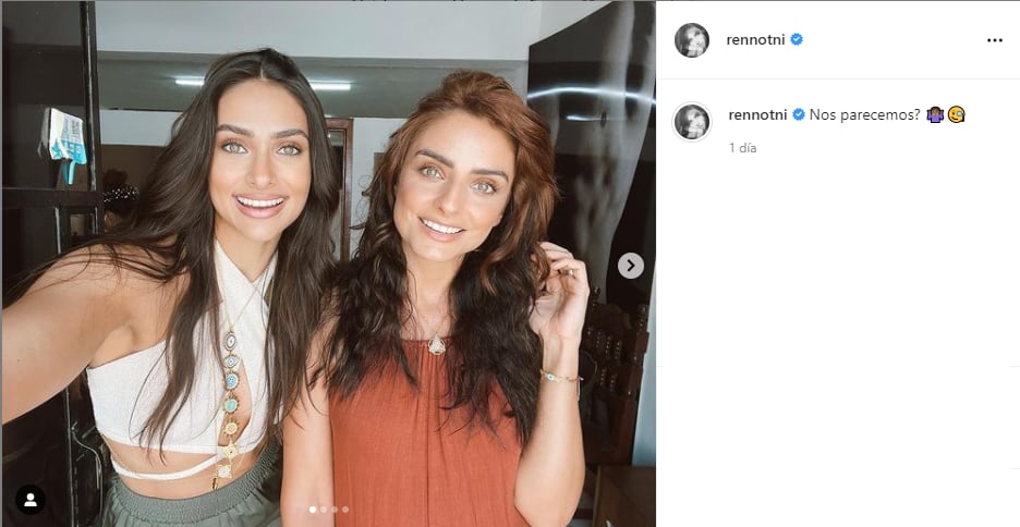 Renata Notni y Aislinn Derbez muestran su parecido.