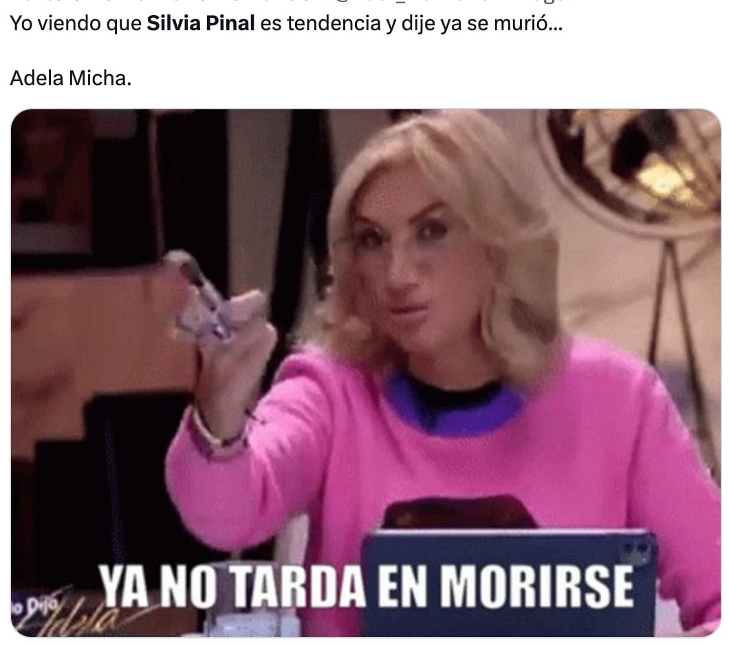 Silvia Pinal es tendencia en X y salen los memes más asustados