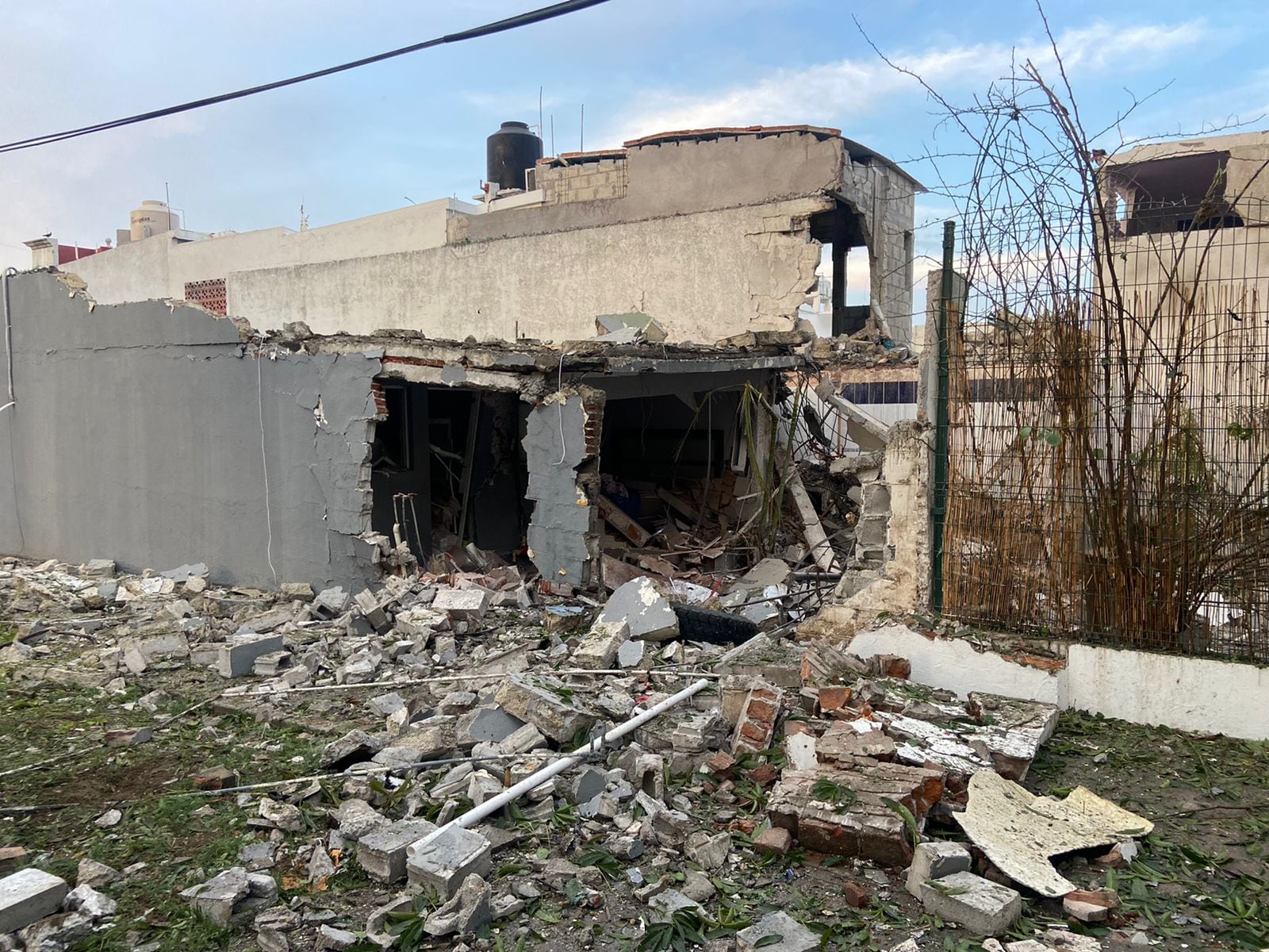 Casa destruida en Boca del Río