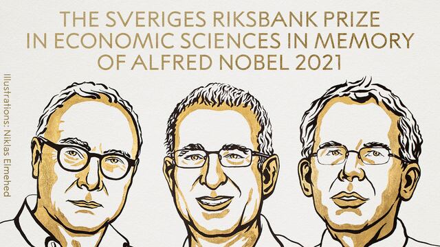 David Card, Joshua Angrist y Guido Imberns, ganadores del Premio Nobel de Economía 2021
