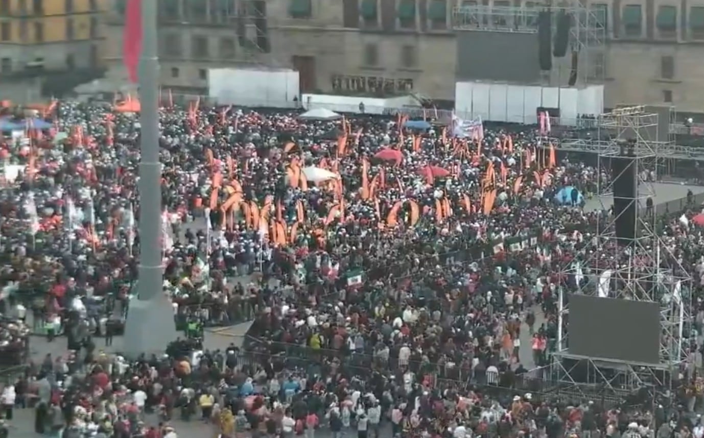 SNTE niega que hubo acarreados en la Marcha del Tigre
