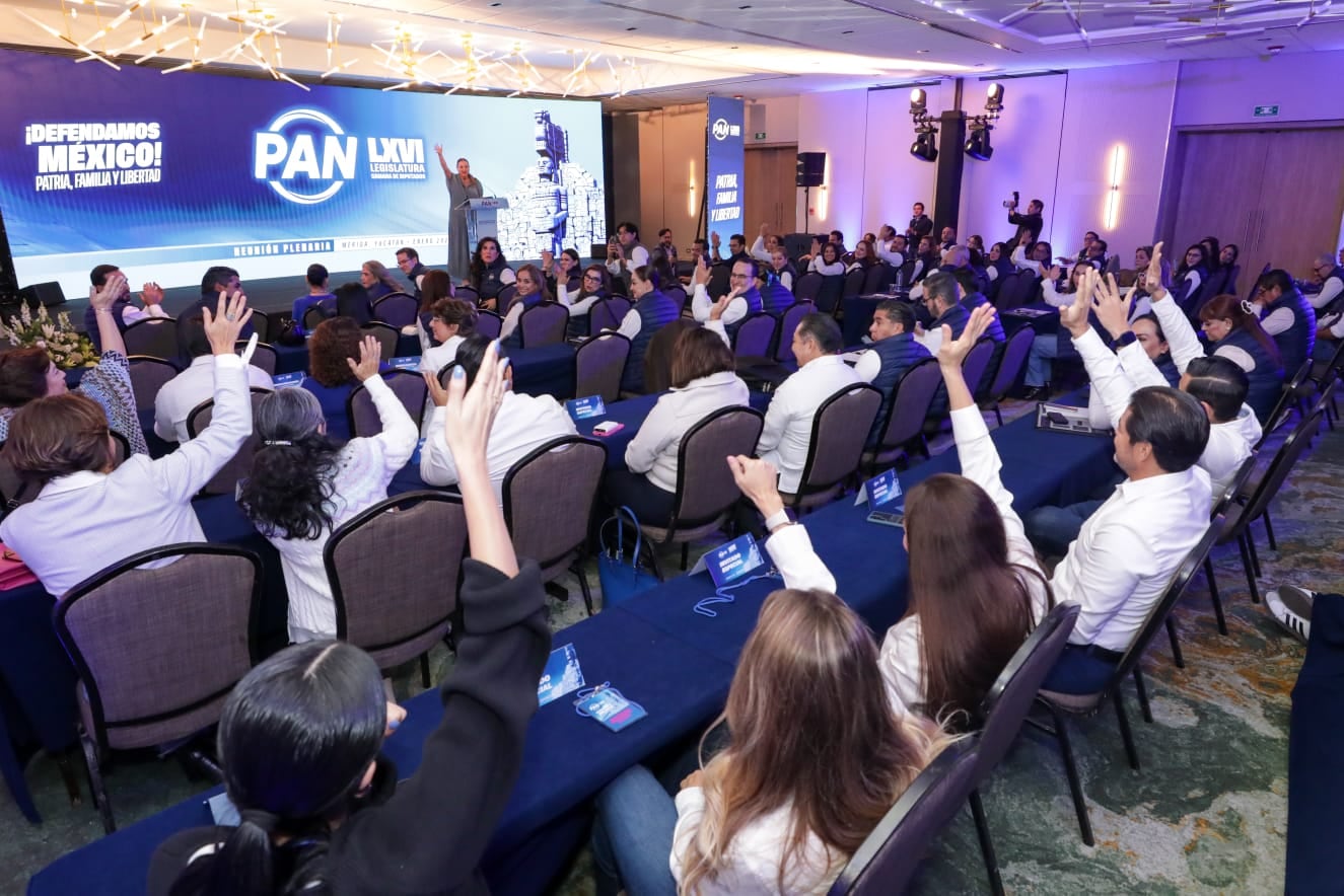 Cecilia Patrón destaca solidez del PAN en plenaria en Mérida.