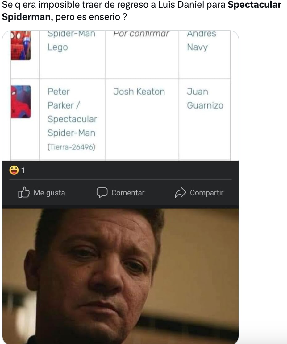 Memes se burlan de JuanSGuarnizo tras filtrarse su doblaje en Spider-Man: Across the Spider-Verse