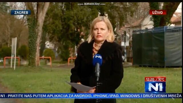 Reportera es sorprendida por terremoto de Croacia