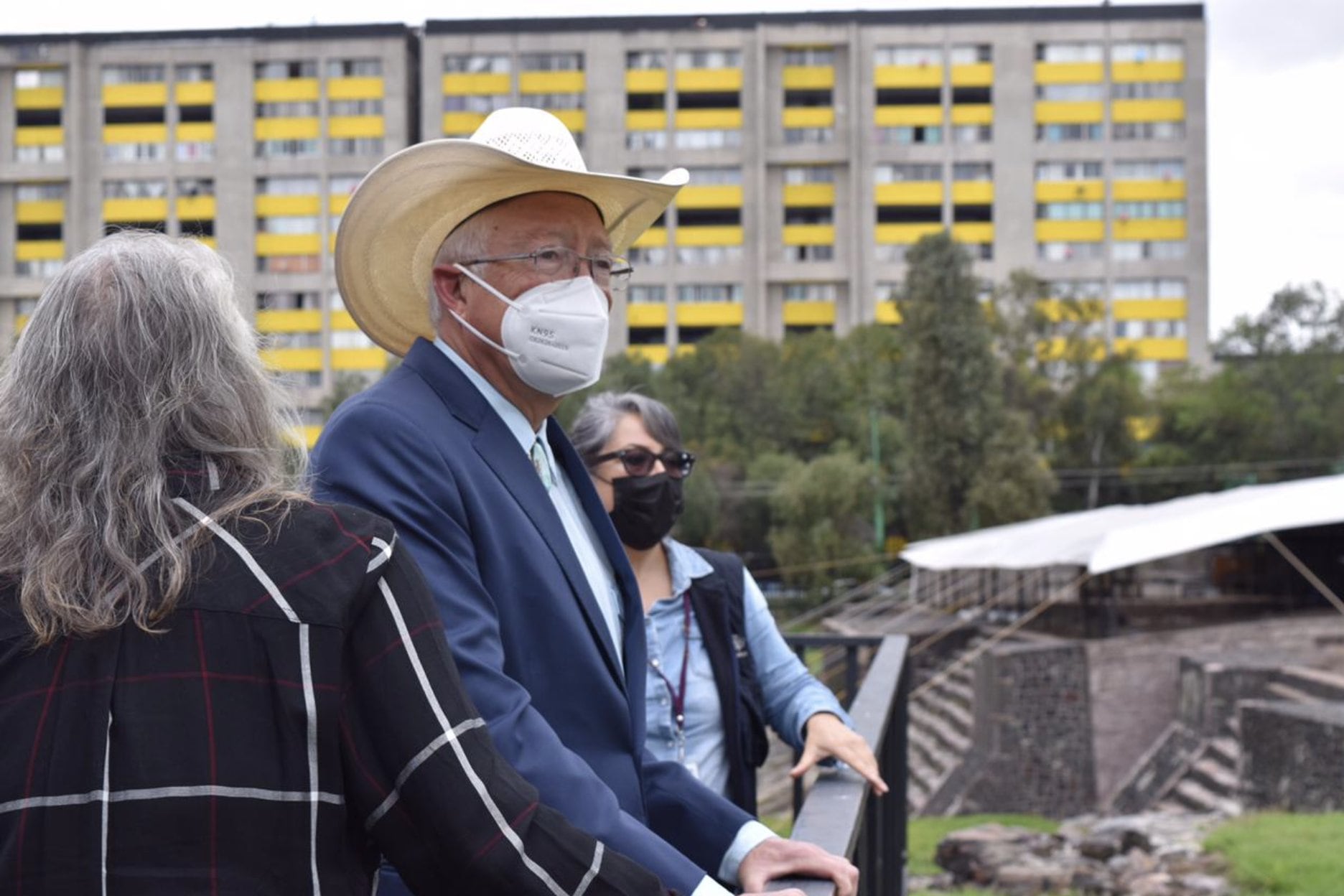 Ken Salazar en Tlatelolco