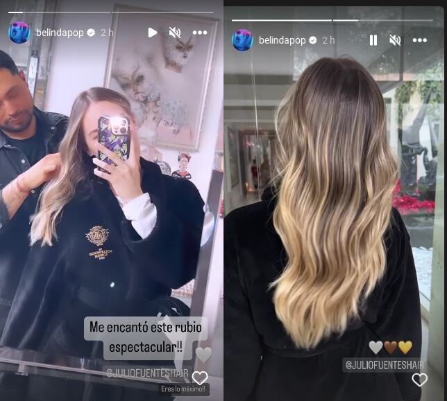 Belinda cambia de color de cabello