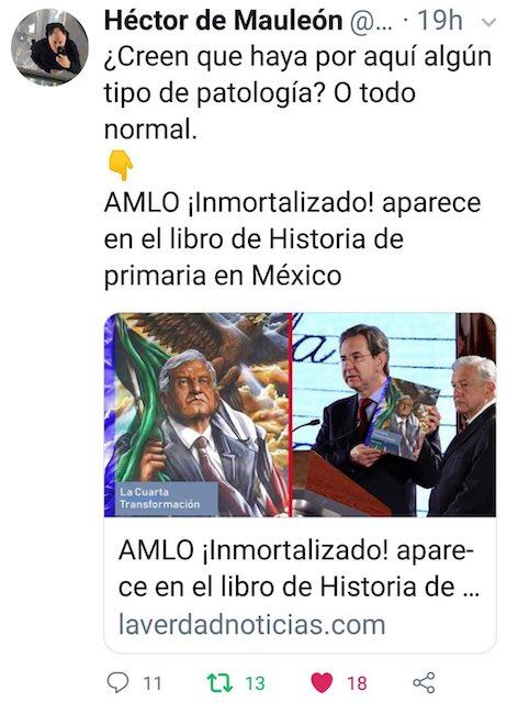 Héctor de Mauleón también compartió la nota falsa.