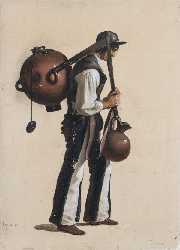 Édouard Pingret
Aguador, ca. 1851
Óleo sobre papel
Col. Banco Nacional de México
