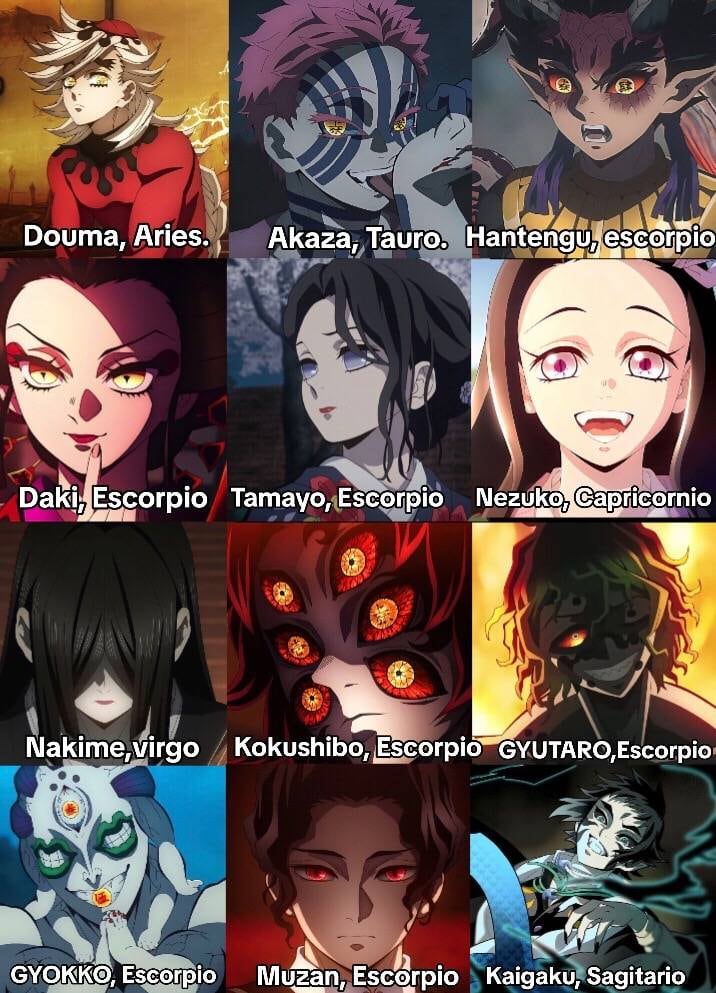 demonios de Demon Slayer: Kimetsu no Yaiba