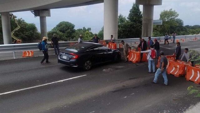 Bloquen la autopista La Pera-Cuautla hoy 3 de septiembre