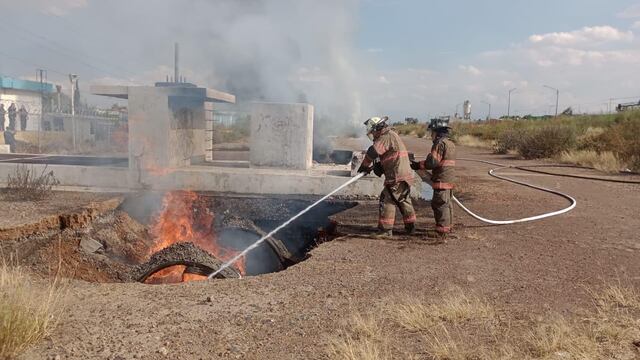 Incendio en respiradero de Río de los Remedios