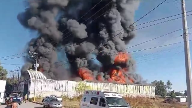 Incendio en Tepotzotlán