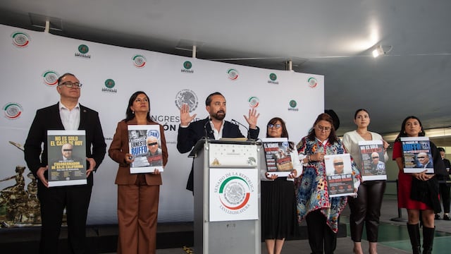 Arturo Ávila Anaya, diputado de Morena en conferencia de prensa en la Cámara de Senadores