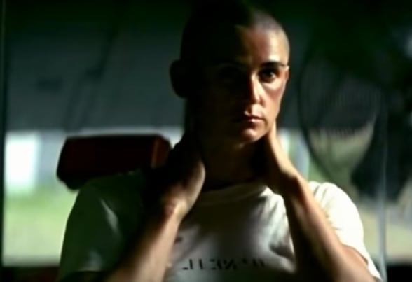 'GI Jane' Demi Moore.