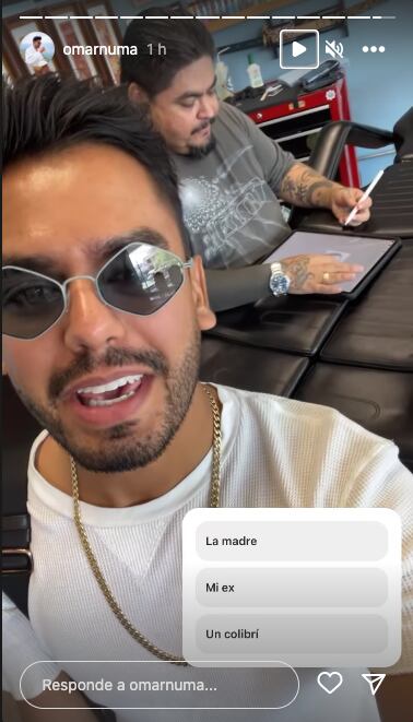 Omar Núñez se tatuó a Tammy Parra