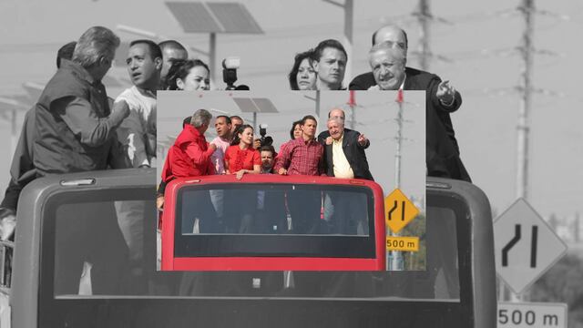 En la inauguración del Viaducto Bicentenario el 24 de noviembre de 2010, el entonces gobernador, Enrique Peña Nieto y José Andrés Oteyza Fernández, director de OHL México.