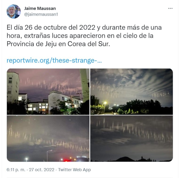 Tuit de Jaime Maussan